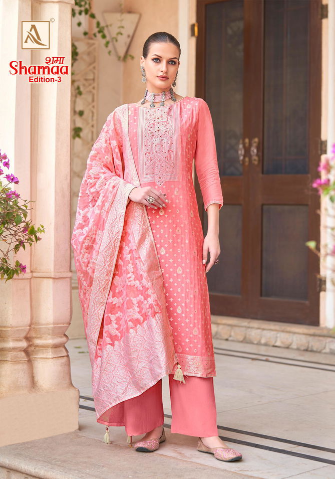 Shamaa 3 By Alok Suit Viscose Jacquard Designer Dress Material Wholesalers In Delhi